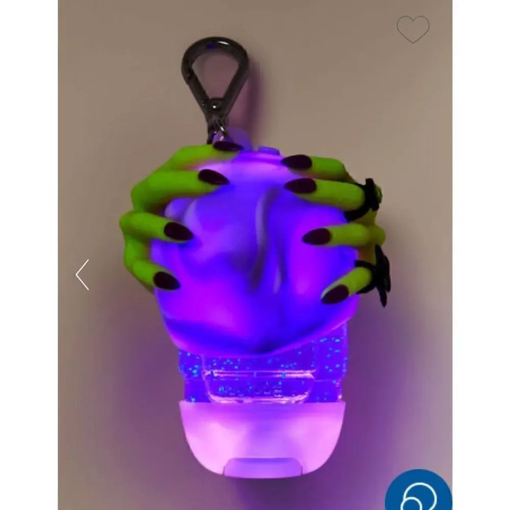 Bath & body works pocketbak holder light up witch hands crystal ball